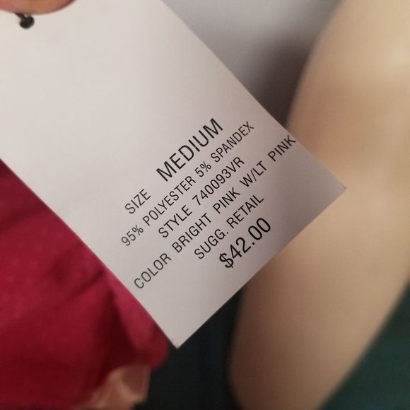 New Y2K 2000s Rampage Fly away pink mesh medium M lingerie bra top - Picture 5 of 7